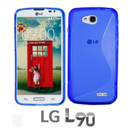 Silikon etui za LG L90 Modra barva