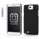 Etui za Samsung Galaxy Note II ,N7100 Shell/Cover +folija, črn