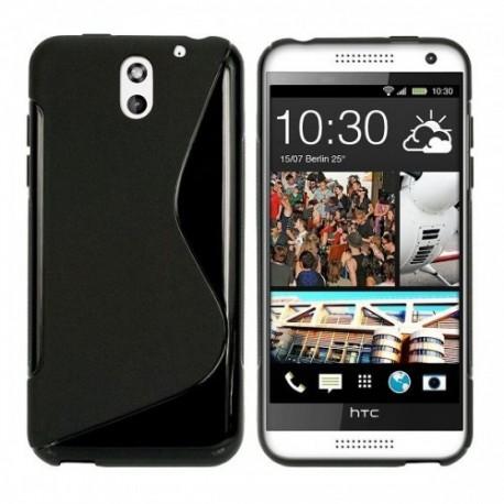 Silikon etui za HTC Desire 610 +Folija ekrana Črna barva