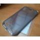 Silikon etui za Samsung Galaxy Note II ,N7100 +Folija, transparent  temna