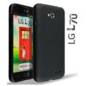 Silikon etui za LG L70 +Folija ekrana Prozorno temna