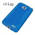 Silikon etui za LG L70, Modra barva