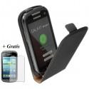 Torbica za Samsung Galaxy Xcover 2 S7710 Preklopna +Zaščitna folija, črna