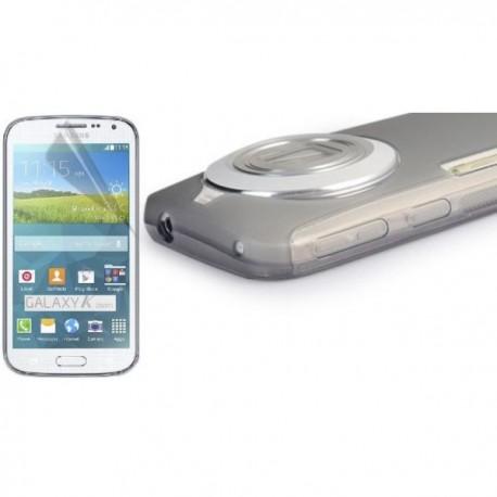 Silikon Etui za Samsung Galaxy K Zoom +folija ekrana Prozorno temna barva