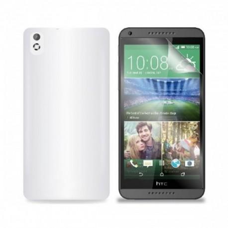 Silikon etui za HTC Desire 816 +Folija ekrana, Bela mat barva