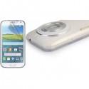 Silikon Etui za Samsung Galaxy K Zoom +folija ekrana Prozorno bela mat barva
