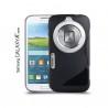 Silikon Etui za Samsung Galaxy K Zoom +folija ekrana Črna barva