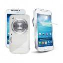 Silikon etui za Samsung Galaxy S4 Zoom ,SM-C101+Folija ekrana Transparent barva