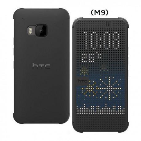 Torbica za HTC One M9 HC M231 Dot Flip Temno Siva barva
