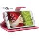 Torbica Stand za LG G2 Mini Preklopna Pink barva