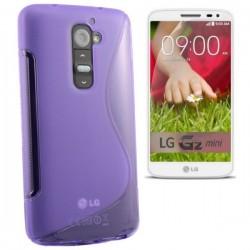 Silikon etui za LG G2 Mini +Folija ekrana, Vijola barva