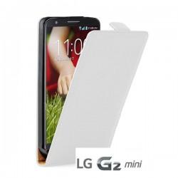 Torbica za LG G2 Mini Preklopna +folija ekrana, Bela barva