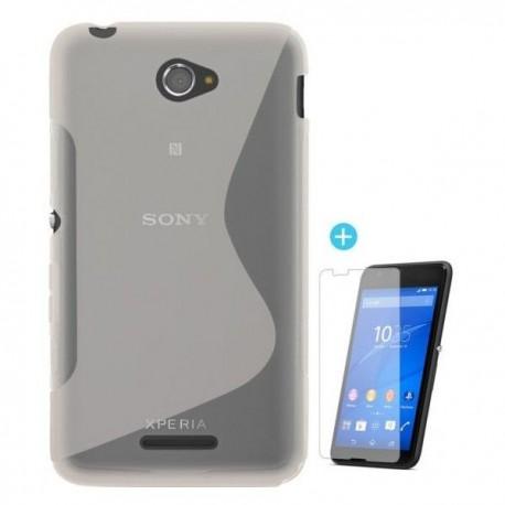 Silikon eui za Sony Xperia E4 Transparent+ folija ekrana