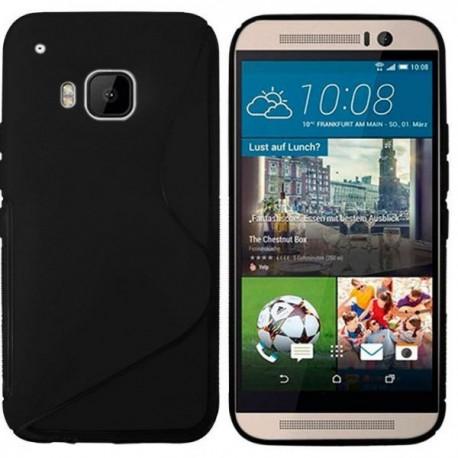 Silikon etui za HTC One M9 Črna barva +folija