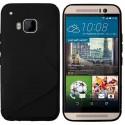 Silikon etui za HTC One M9 Črna barva +folija