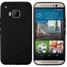 Silikon etui za HTC One M9 Črna barva +folija