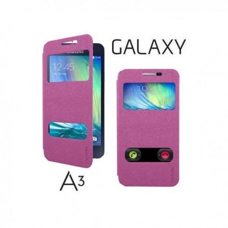 Preklopna torbica S-Wiew za Samsung Galaxy A3 Pink barva