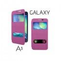 Preklopna torbica S-Wiew za Samsung Galaxy A3 Pink barva