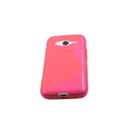 Silikon etui za Samsung Galaxy Trend 2 Pink barva+ Folija ekrana