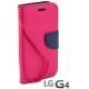 Preklopna Torbica Fancy za LG G4 Pink barva