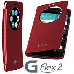 Torbica za LG G Flex2 Quick Circle Flip Rdeča barva CCF-620