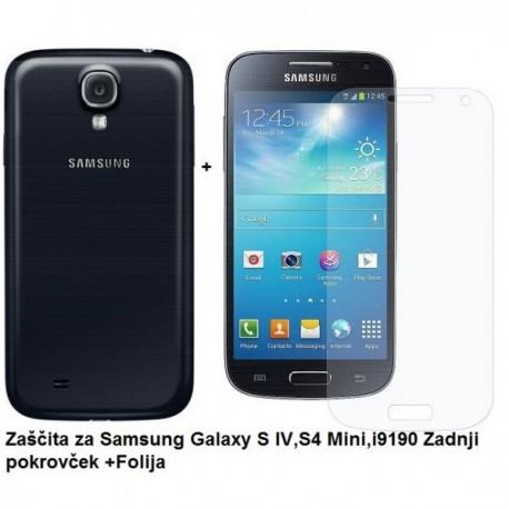 Etui Jekod za Samsung Galaxy S4 Mini Zadnji pokrovček +Folija, Črn