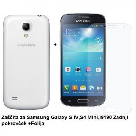 Etui Jekod za Samsung Galaxy S4 Mini Zadnji pokrovček +Folija, Bela