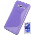 Silikon etui za Samsung Galaxy Core 2 +Folija ekrana, Vijola