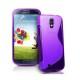 Silikon etui za Samsung Galaxy S4 +Folija ekrana, Vijola barva