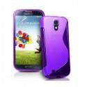 Silikon etui za Samsung Galaxy S4 +Folija ekrana, Vijola barva