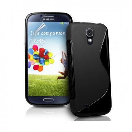 Silikon etui za Samsung Galaxy S4 +Folija ekrana, Črna barva