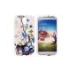 Silikon etui za Samsung Galaxy S4 +Folija Gratis, Blue Flowers