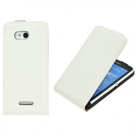 Preklopna Torbica za Sony Xperia E4g, Bela barva