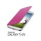 Torbica za Samsung Galaxy S4 Flip Cover EF-FI950BPEG, Pink barva