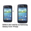 Silikon etui Jekod za Samsung Galaxy Core +Folija ekrana, Temen