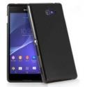 Silikon etui za Sony Xperia M4 Aqua, Črna barva, priložena folija ekrana