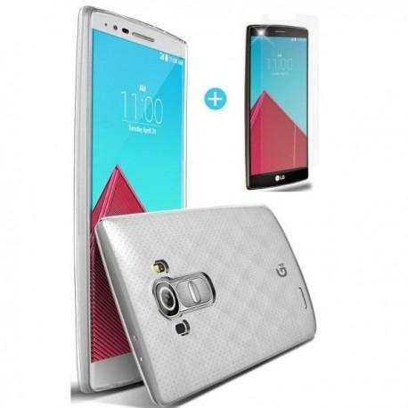 Silikonski Etui za LG G4 Prozoren TPU 0,3mm+ folija ekrana