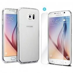 Silikon etui za Samsung Galaxy S6, Prozoren+ Zaščitno steklo