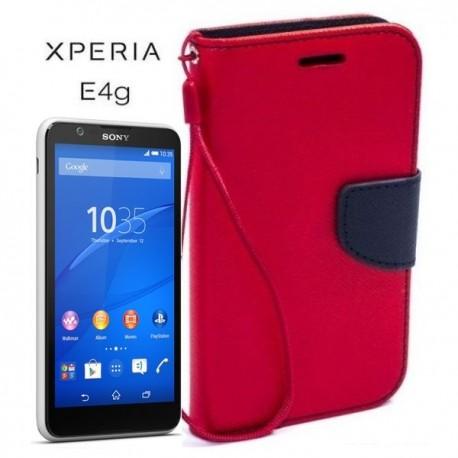 Torbica Fancy za Sony Xperia E4g, Rdeča barva