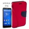 Torbica Fancy za Sony Xperia E4g, Rdeča barva