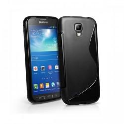 Silikon etui za Samsung Galaxy S4 ACTIVE i9295 ,Črna barva+ folija ekrana