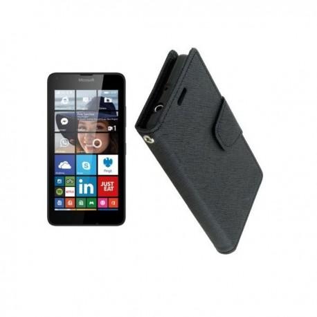 Torbica Fancy za Microsoft Lumia 640 LTE, Črna barva