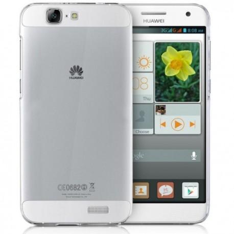 Silikonski etui za Huawei Ascend G7 Silikon+ Folija ekrana, 0,3mm, Prozorna barva