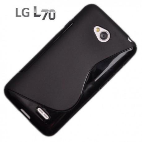 Silikon etui za LG L70, Črna barva