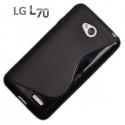Silikon etui za LG L70, Črna barva