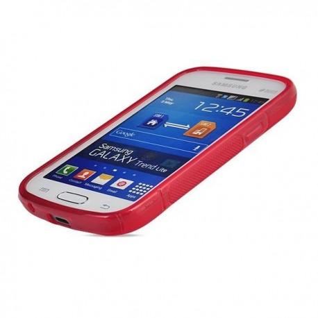 Silikon etui za Samsung Galaxy Trend Lite, Rdeča barva