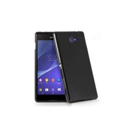 Silikon etui za Sony Xperia M4 Aqua, Črna barva, priložena folija ekrana