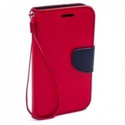 Preklopna Torbica Fancy za Samsung Galaxy S6, Rdeča barva
