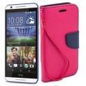 Preklopna Torbica Fancy za HTC Desire 820, Pink barva