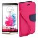 Preklopna Torbica Fancy za LG G3 S, Pink barva